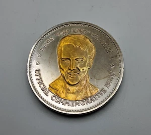 Elvis Presley commemorative medal, double eagle gold plated - Picture 1 of 2