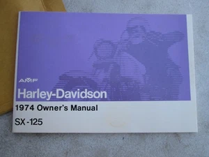Harley-Davidson AMF Owner's Manual SX 125 Aermacchi 1974 NOS - Picture 1 of 4