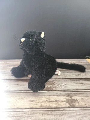 Webkinz Ganz Black Cat with Green Eyes Plush Stuffed Animal NO CODE HM135  - Image 1 of 4