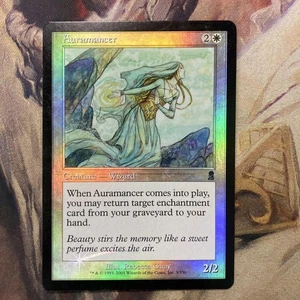 MTG Aura Master Foil Day Error Card borde blanco usado - Imagen 1 de 6