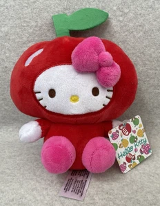 Sammlerstück Fiesta Sanrio Hello Kitty Apfel Plüschtier Stofftier 6 Zoll Stofftier rot - Bild 1 von 5