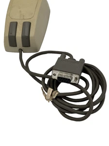 VINTAGE MICROSOFT SERIAL BALL MOUSE 1980s BEIGE C3k7pn Untested - Picture 1 of 1