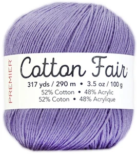 3 Pack - Premier Cotton Fair Yarn-Lavender - 27-9 - Bild 1 von 1