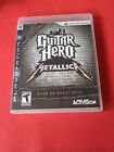 Guitar Hero Metallica (Sony PlayStation 3 PS3, 2009) CIB Complete w/ Manual Mint