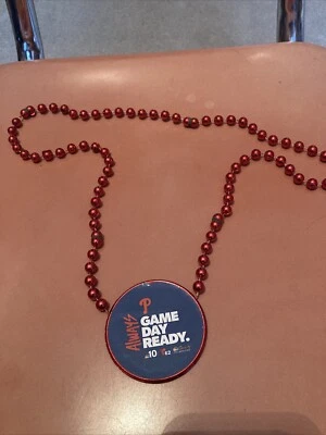 Philadelphia Phillies BEADED NECKLACE NBC 10 GAME DAY READY Opening Day Promo - Image 1 of 4