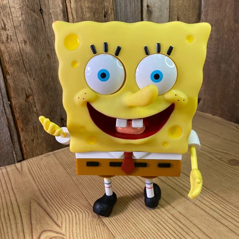 Vintage Viacom 2002 SPONGEBOB SQUAREPANTS Eye popping Talking Toy works Cover