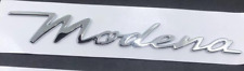 For Maserati Modena  Car Side Fender Sticker Emblem Badge Letters Silver Chrome
