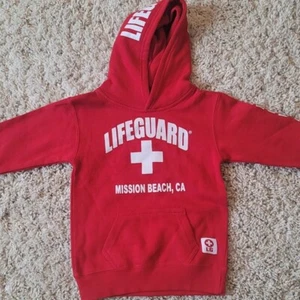 Lifeguard: "Mission Beach, CA" Hoodie, Size Kids XS, Color Red, NWT - Picture 1 of 6
