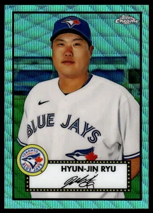 2021 Topps cromo platino aniversario Hyun-Jin Ryu refractor onda acuática #332 - Imagen 1 de 2