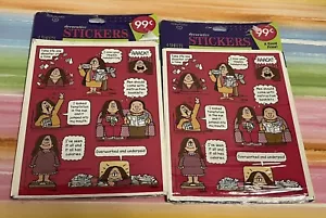 NOS 2 packages Cathy Guisewite Studios vintage stickers Ambassador - Picture 1 of 3