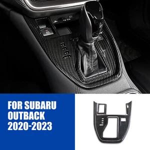 For Subaru Outback 2020-2022 Carbon Fiber Style Gear Shift Box Panel Cover Trim - Picture 1 of 7