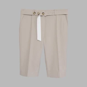 Rokh Beige Wollmischung Tailored Knielange Shorts | FR 36 | UK 8 | Neu - Bild 1 von 7