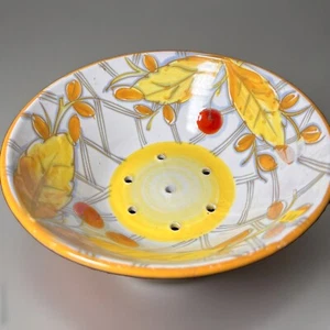 1960’s Italian Pottery Dish , Fratelli Fanciulacci Colander Vintage - Picture 1 of 2