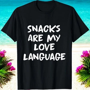 Snacks Are My Love Language Valentines Day Funny Toddler Kid T Shirt - Picture 1 of 4