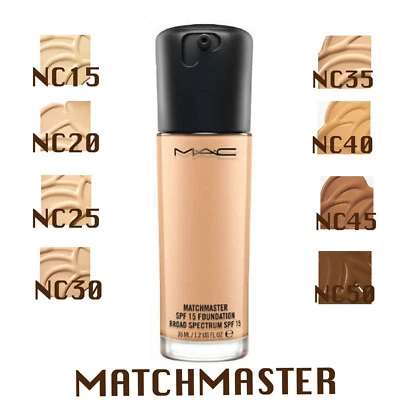 MAC MatchMaster LSF15 Foundation 35 ml volle Größe verschiedene Farbtöne erhältlich - Bild 1 von 3