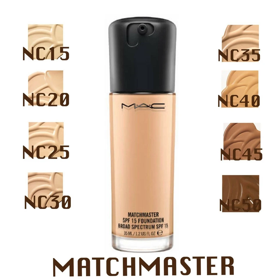 MAC MatchMaster LSF15 Foundation 35 ml volle Größe verschiedene Farbtöne erhältlich - Bild 1 von 3