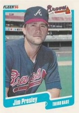 Jim Presley 1990 Fleer Update #U-6 Braves ID:18251