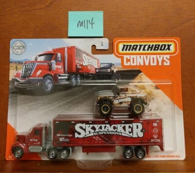 NEW MATCHBOX CONVOYS LONESTAR CAB & BOX TRAILER w/ BRONCO SKYJACKER SUSPENSIONS - Image 1 of 4