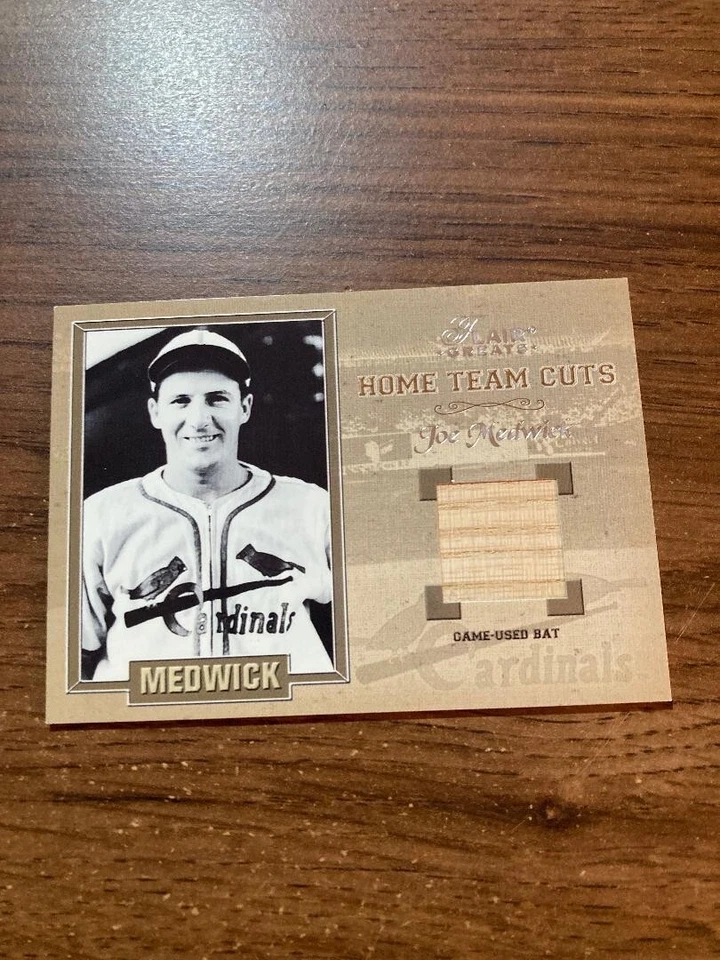 2003 Flair Greats Home Team Cuts Game Used #11 Joe Medwick Bat SP - Image 1 of 1