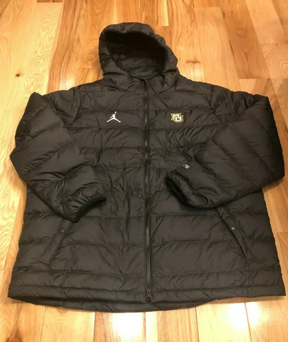 Nike Jordan Marquette Basketball Team Issued Down-Filled Aeroloft Jacket M-TALL Cover