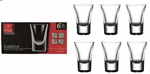 BORMIOLI ROCCO DUBLINO 6 PACK LIQUEUR Shot Glasses 6 Pack BNIB Party Dinning - Picture 1 of 1