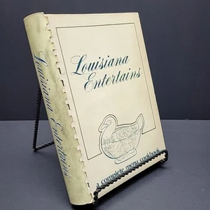 Cookbook Louisiana Entertains 1984 World Exposition Menus and Recipes Spiral 1ed - Picture 1 of 12