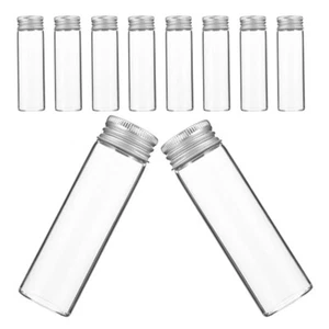10 Pcs Glass Bottle with Aluminum Cap Clear Bottles Empty for - Bild 1 von 12