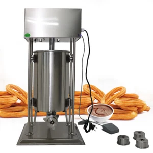 Macchina Churro Spagnola Elettrica Commerciale Acciaio Inox 15L Ristorante - Foto 1 di 11