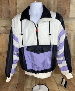 VTG Mistral 90s Deadstock Snowboard Ski Pullover Windbreaker Colorblock Size S - Picture 1 of 10