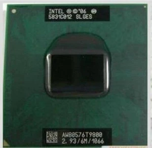 Intel Core 2 Duo T9800 SLGES 2.93Ghz 6M 1066MHz Socket P Mobile CPU Processor - Picture 1 of 3