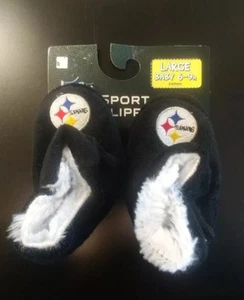 Pittsburgh Steelers Baby Booties Slippers Infant Large NFL Football Licensed - Foto 1 di 5