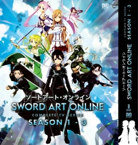 DVD Complete Sword Art Online Season 1 2 3 (Episode 1-96 End) - English Dubbed - Picture 1 of 4