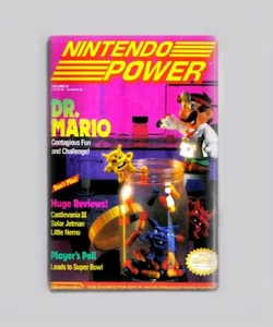 DR. MARIO / NINTENDO POWER - IMÁN NEVERA 2"x3" (juego revista nes retro doctor - Imagen 1 de 3