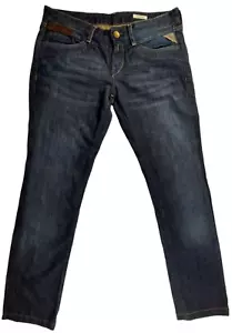 REPLAY NINHA Embellished Denim Jeans Womens W27 Blue Button Fly Pants WV 1214879 - Picture 1 of 12