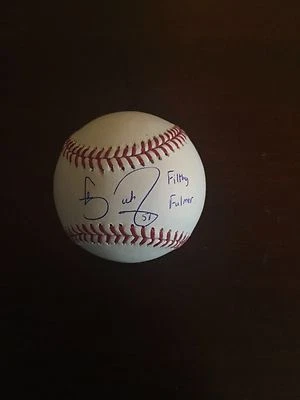 CARSON FULMER AUTOGRAFIADO FIRMADO ROMLB con inscripción Filty Fulmer certificado de autenticidad White Sox Foto 1 de 2