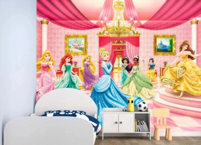 Kids Wallpaper Disney Princess Castle Girls Room Large Murals Modern Wall Decor - Image 1 of 3