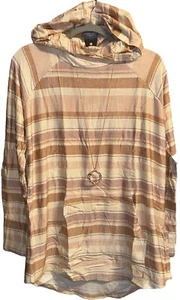 NUEVO CON ETIQUETAS LuLaRoe Grande Crema Melocotón Rosa Marrón Malvavisco Ámbar Sudadera con Capucha - Imagen 1 de 7