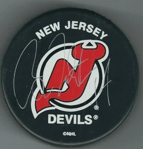 AUTOGRAPHED BRIAN ROLSTON New Jersey Devils Hockey Puck -  COA - Picture 1 of 1