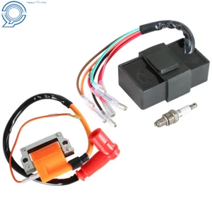 New Ignition Coil CDI Box Spark Plug For Yamaha Golf Car Cart 1979-86 - Picture 1 of 12