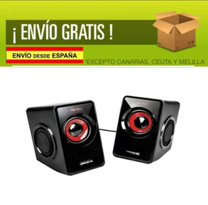 Altavoces Gaming con Subwoofer para Graves USB para PC Ordenador 10W Compacto - Imagen 1 de 6