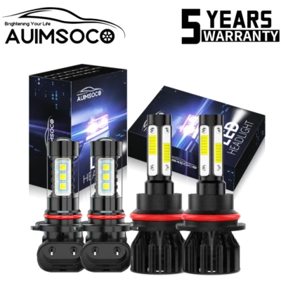 For Dodge Ram 1500 2500 3500 2002 2003-2005 LED Headlight Hi/Lo Fog Light Bulbs - Image 1 of 4