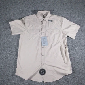 Ariat Shirt Mens Small Beige Venttek Outbound FTD Short Sleeve Tek Work Wear NWT - Picture 1 of 9