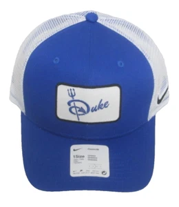 Duke Blue Devils Multi-Color Trucker Mesh Back Adjustable Hat By Nike - Picture 1 of 4