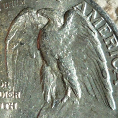 (MINT+)(LUSTER!!)1925 STONE MOUNTAIN MEMORIAL COMM SILVER HALF DOLLAR - Image 1 of 4