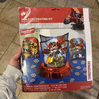 2014 Hasbro Transformers Theme Birthday Centerpieces Table Decorating Kit - Image 1 of 4