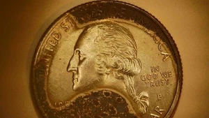 2017 P George Rogers Clark Quarter Error Bad Clad and Lamination Error - Picture 1 of 22