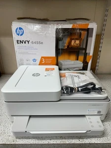 HP ENVY 6455e All-in-One Inkjet Printer, Color Mobile Print, Copy, S (E14001748) - Picture 1 of 10
