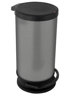 Rotho PASO Treteimer 30L–Carbon-Optik, platzsparend, robust, leicht zu reinigen - Bild 1 von 1