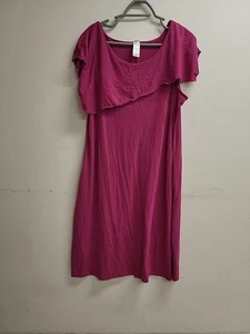 Ladies Size XL Dress An Avon Brand Fuschia Colored Asymmetrical Comfortable Blen - Picture 1 of 4