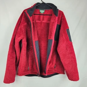 L.L. Bean Men's Red Fleece  Polartec Jacket with Black Accents - Size XL - Picture 1 of 13